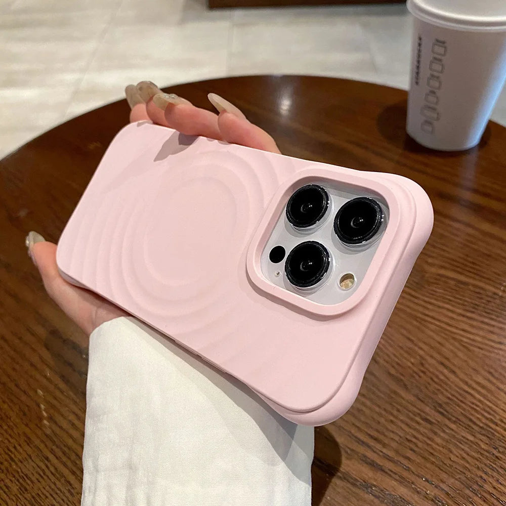 Magnetic Wireless Charging Silicone For Magsafe  Case for iPhone