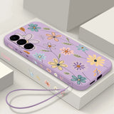 Daisies Flowers with Lanyard Case For Samsung