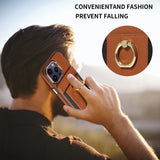 Wallet Finger Ring Phone Case For iPhone