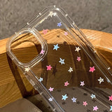 Small Flower Stars Anti-drop Airbag Soft Case For iPhone