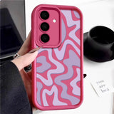 Striped Pattern Silicone Phone Case For Samsung