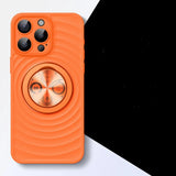 3D Matte Magnetic Stand Holder Hard Phone Case for iPhone
