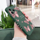 Butterflies Liquid Silicone Case for iPhone