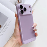 Grid Shell Electroplated Cooling Dissipation Shockproof Case for iPhone