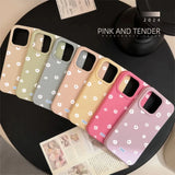 Cute Small Daisy Shockproof Bumper Silicone Case For iPhone