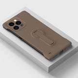 Slim Minimalist Frameless with Stand Case for iPhone