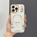 Translucent Bumper Magnetic Phone Case for iPhone