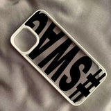 Bold Letter Shockproof Case for iPhone