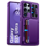 Full Body with Card Holder Kickstand Wallet Phone Case for Samsung
