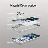 Cool Apple Pattern Plated Glass Case for iPhone