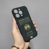 Map Flag Passport Shockproof Silicone Phone Case For iPhone
