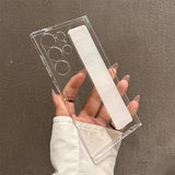 Luxury Ultra-Thin Matte Elastic Silicone Wrist Strap Shockproof Case for Samsung