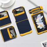Telescopic Hinge Silicone Shockproof Case For Samsung Z Flip