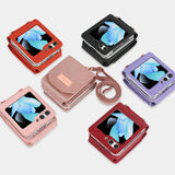 Stylish Crossbody Wallet Case With Card Slots for Samsung Z Flip