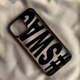Bold Letter Shockproof Case for iPhone