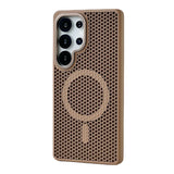 Honeycomb Grid Mesh Cooling Magnetic Phone Case For Samsung