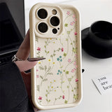 Cute Flower Soft Matte Shockproof Silicone Phone Case for iPhone