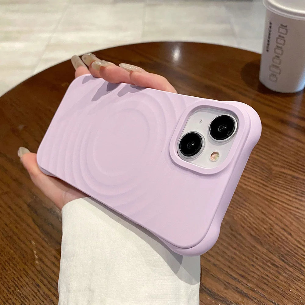 Magnetic Wireless Charging Silicone For Magsafe  Case for iPhone