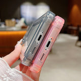 Card Bag Wallet Hearts TPU Phone Case For Samsung