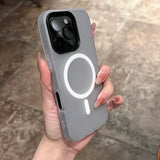 2 IN 1 Jelly Candy Color Magnetic Phone Case For iPhone