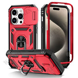 Heavy Duty with Camera Kickstand Phone Case for iPhone