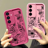 Rose Flower Soft Phone Case For Samsung