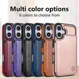 Magnetic RFID Blocking Wallet Leather Case for iPhone