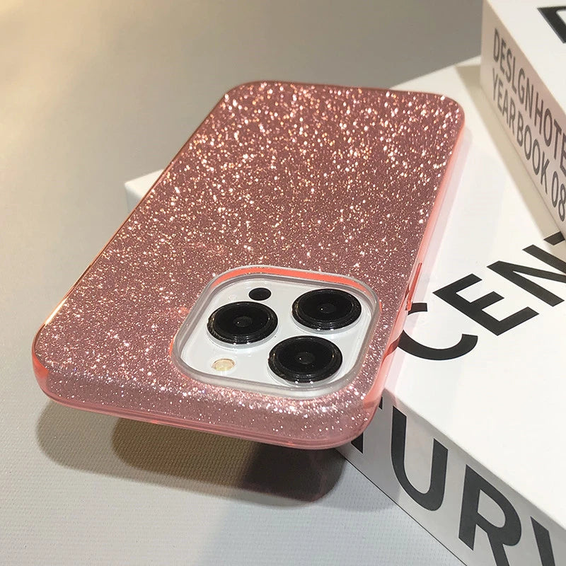 Glitter Bling Gradient Hard PC Thicken Case For iPhone