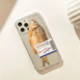 Salted Fish Creativity Clear Phone Case For Samsung
