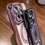 New Glitter Diamond Magnetic Case For iPhone