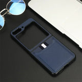 Leather Card Slot Shockproof Case for Samsung Z Flip