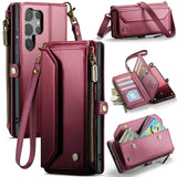 PU Leather Strap Card Holder Wallet Case for Samsung