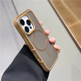 Luxury Matte Breathable Mesh Magnetic Phone Case For iPhone
