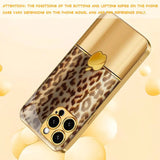 Leopard Print Gold Electroplated Case for iPhone