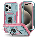 Heavy Duty with Camera Kickstand Phone Case for iPhone