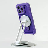 Magnetic Airbag Shockproof Matte Stand Phone Case for iPhone