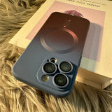 Gradient Pattern Magnetic Silicone Phone Case For iPhone