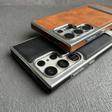 Business Plating Leather Case for Samsung