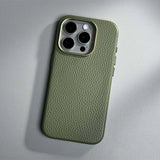 Luxury Wireless Charging Magnetic Leather Phone Case For iPhone