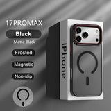 Luxury Matte Transparent Magnetic Case For iPhone
