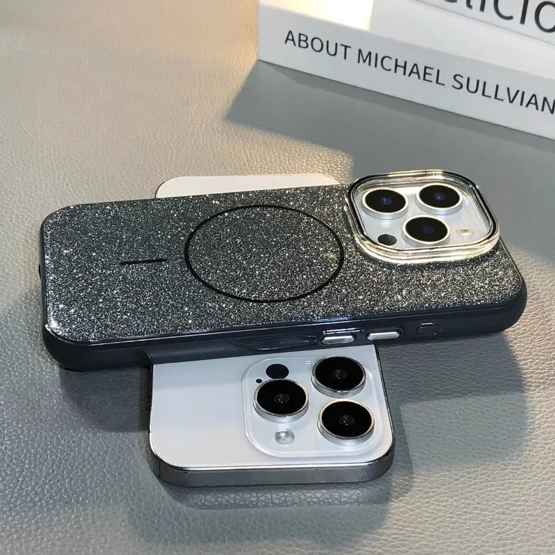 Luxury Glitter Bling Magnetic Case For iPhone
