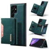Leather Magnetic Card Holder Wallet Case for Samsung