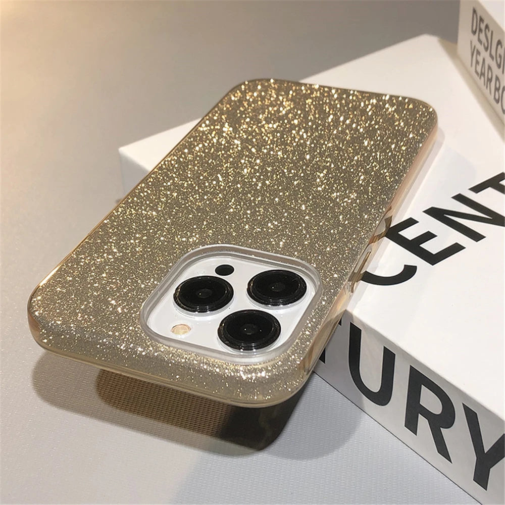 Glitter Bling Gradient Hard PC Thicken Case For iPhone