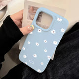 Cute Small Daisy Shockproof Bumper Silicone Case For iPhone