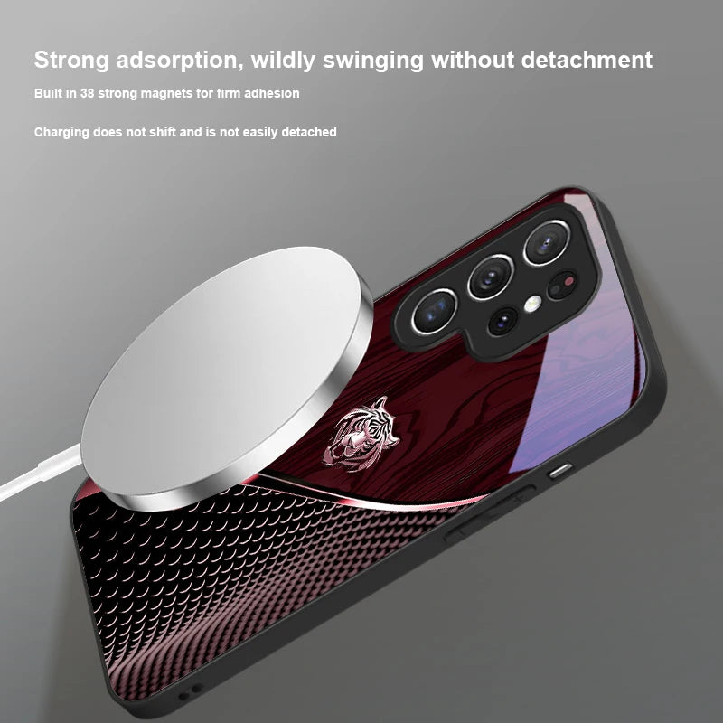 Golden Tiger Magnetic Phone Cases for Samsung
