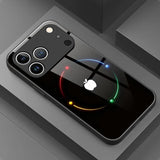 Color Halo Apple Pattern Shockproof Case for iPhone