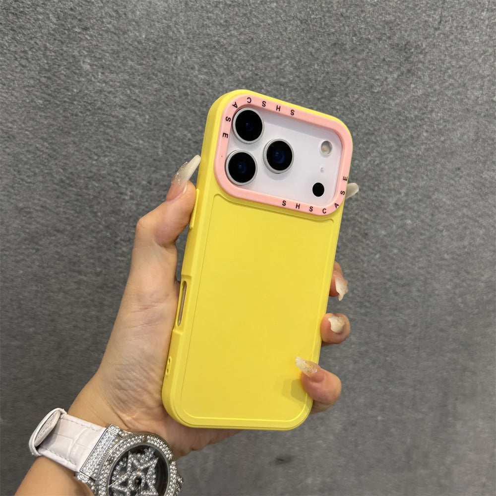 Contrast Double Color Soft Silicon Slim Matte Case for iPhone