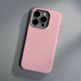 Luxury Wireless Charging Magnetic Leather Phone Case For iPhone