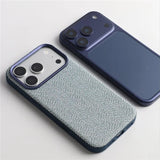 Luxury Woven Canvas Magnetic Charging Case for iPhone