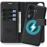 2 In 1 Wireless Charging Card Slot Flip Leather Case for Samsung